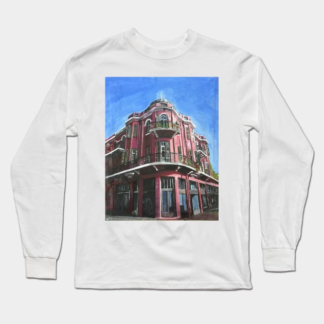 The Red House, Tel Aviv, Israel Long Sleeve T-Shirt by golan22may